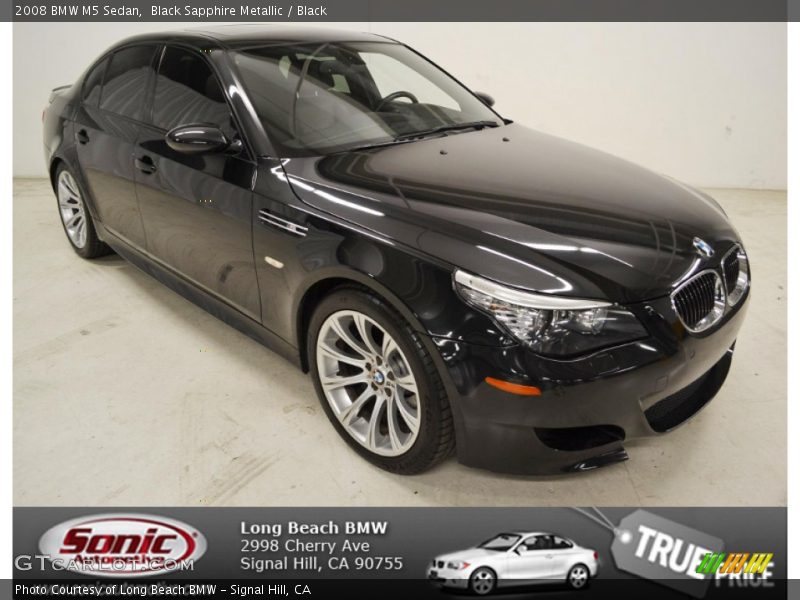 Black Sapphire Metallic / Black 2008 BMW M5 Sedan