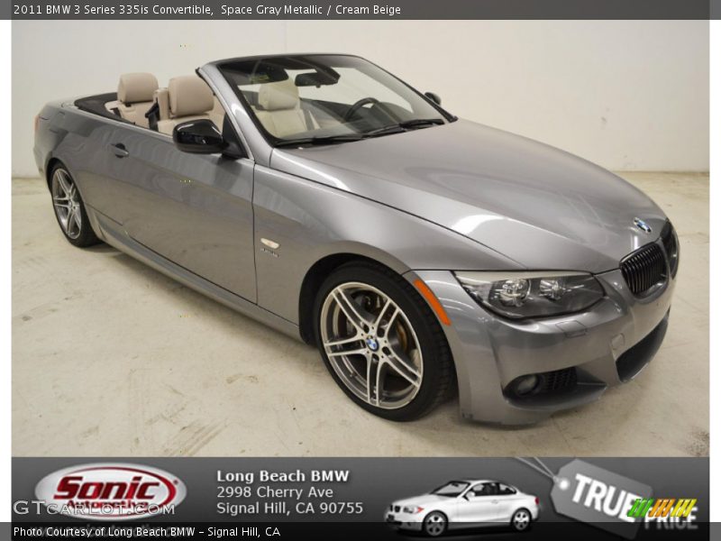 Space Gray Metallic / Cream Beige 2011 BMW 3 Series 335is Convertible