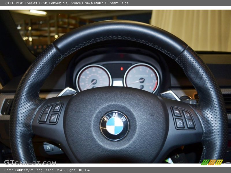 Space Gray Metallic / Cream Beige 2011 BMW 3 Series 335is Convertible