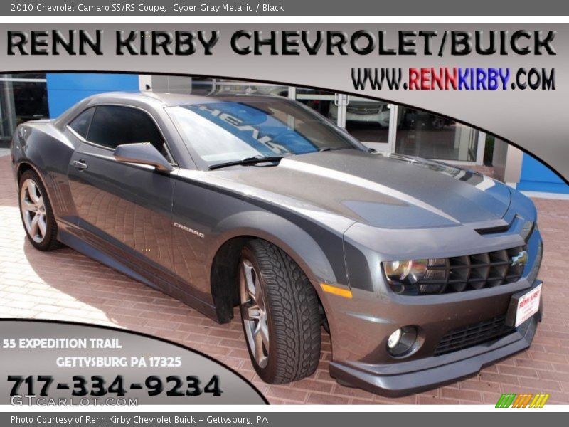 Cyber Gray Metallic / Black 2010 Chevrolet Camaro SS/RS Coupe