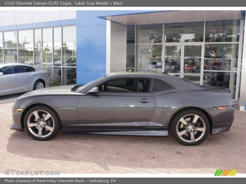 Cyber Gray Metallic / Black 2010 Chevrolet Camaro SS/RS Coupe