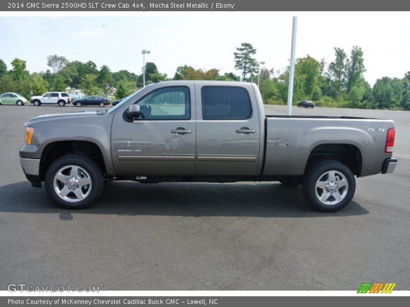 Mocha Steel Metallic / Ebony 2014 GMC Sierra 2500HD SLT Crew Cab 4x4