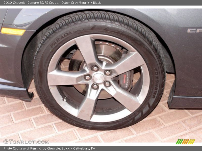 Cyber Gray Metallic / Black 2010 Chevrolet Camaro SS/RS Coupe