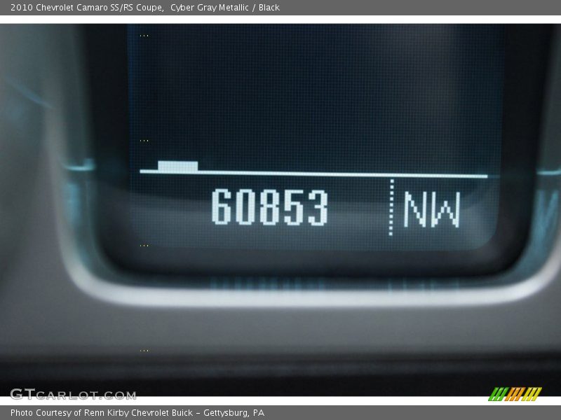 Cyber Gray Metallic / Black 2010 Chevrolet Camaro SS/RS Coupe