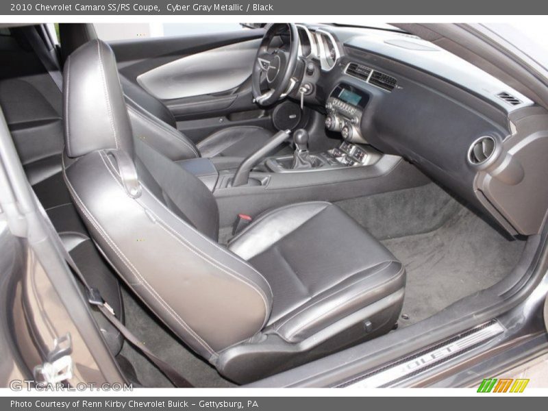 Cyber Gray Metallic / Black 2010 Chevrolet Camaro SS/RS Coupe