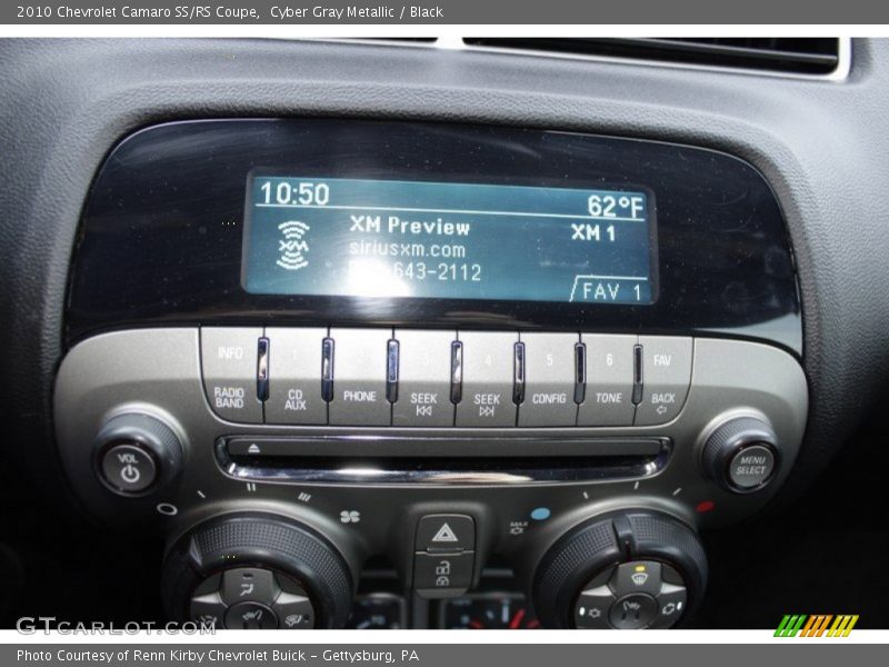 Cyber Gray Metallic / Black 2010 Chevrolet Camaro SS/RS Coupe