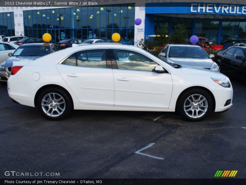 Summit White / Jet Black 2013 Chevrolet Malibu LT