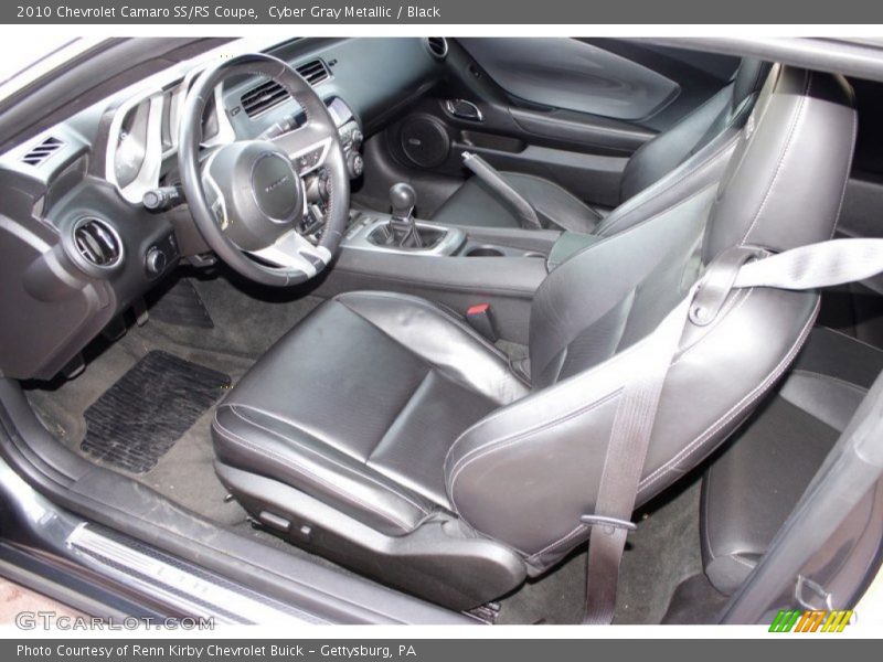 Cyber Gray Metallic / Black 2010 Chevrolet Camaro SS/RS Coupe