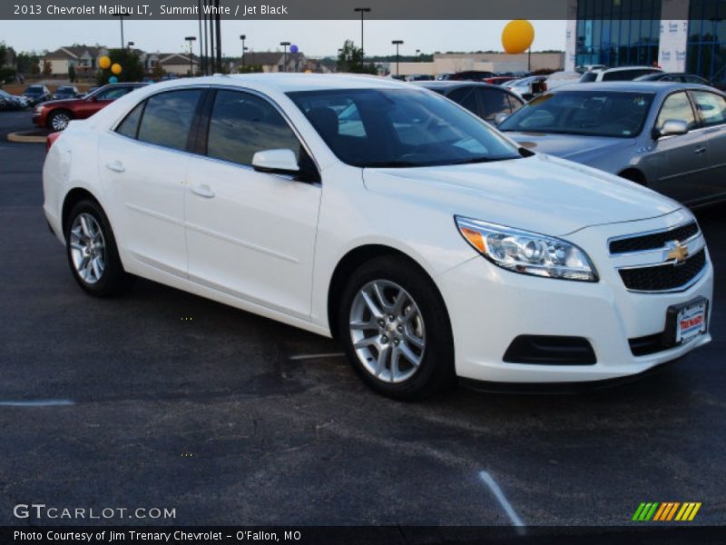 Summit White / Jet Black 2013 Chevrolet Malibu LT