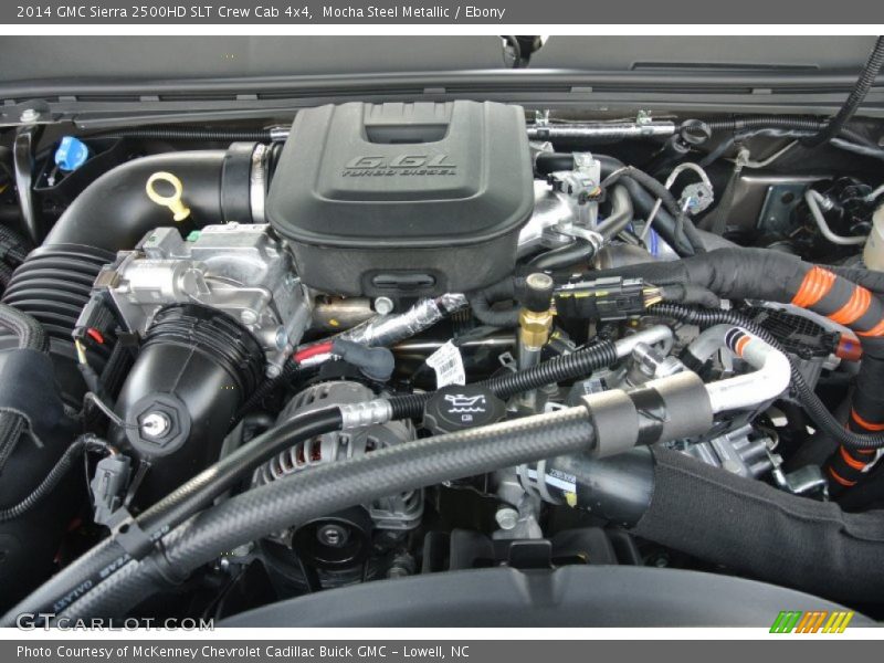 Mocha Steel Metallic / Ebony 2014 GMC Sierra 2500HD SLT Crew Cab 4x4