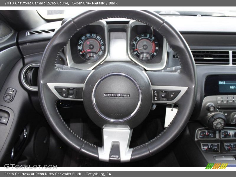 Cyber Gray Metallic / Black 2010 Chevrolet Camaro SS/RS Coupe
