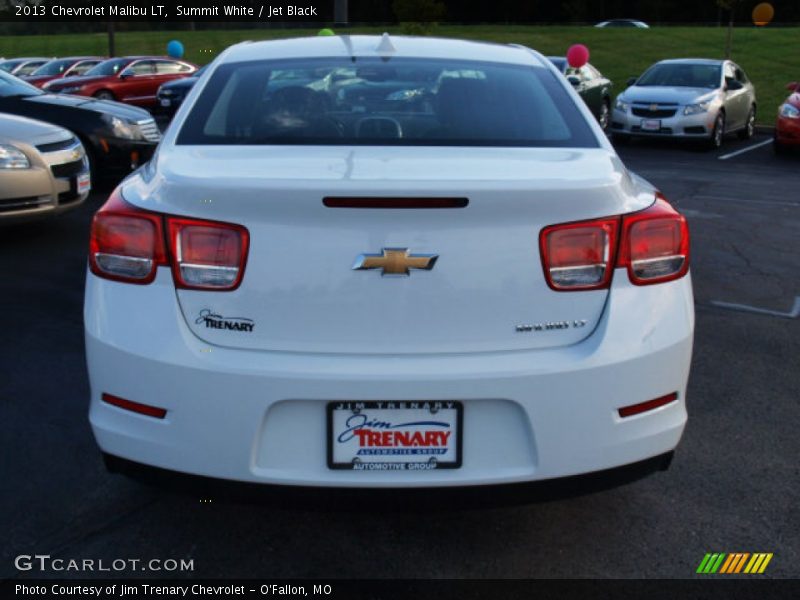 Summit White / Jet Black 2013 Chevrolet Malibu LT