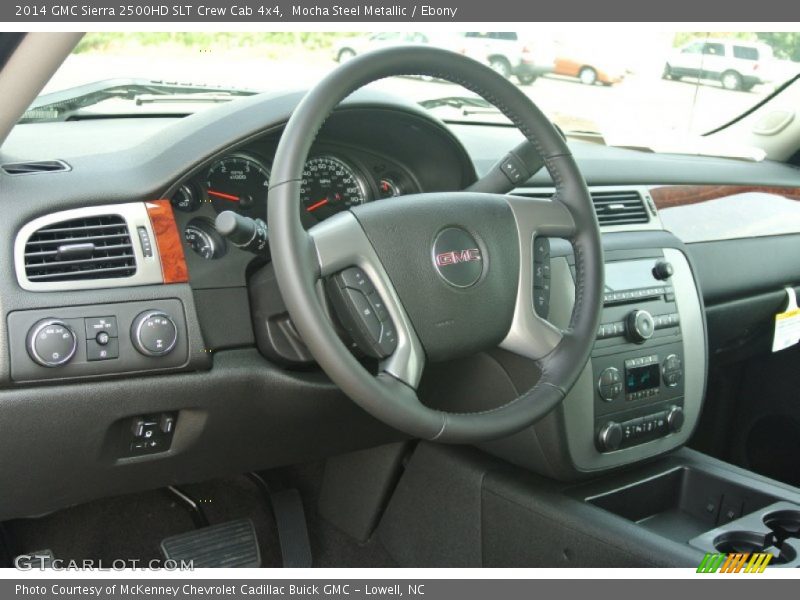Mocha Steel Metallic / Ebony 2014 GMC Sierra 2500HD SLT Crew Cab 4x4