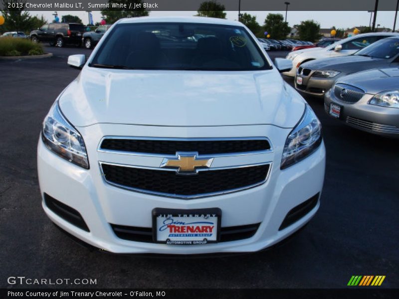 Summit White / Jet Black 2013 Chevrolet Malibu LT