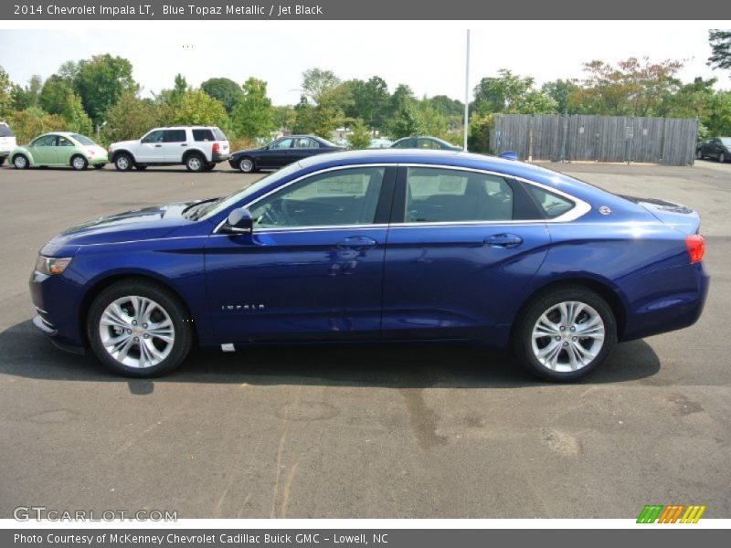 Blue Topaz Metallic / Jet Black 2014 Chevrolet Impala LT