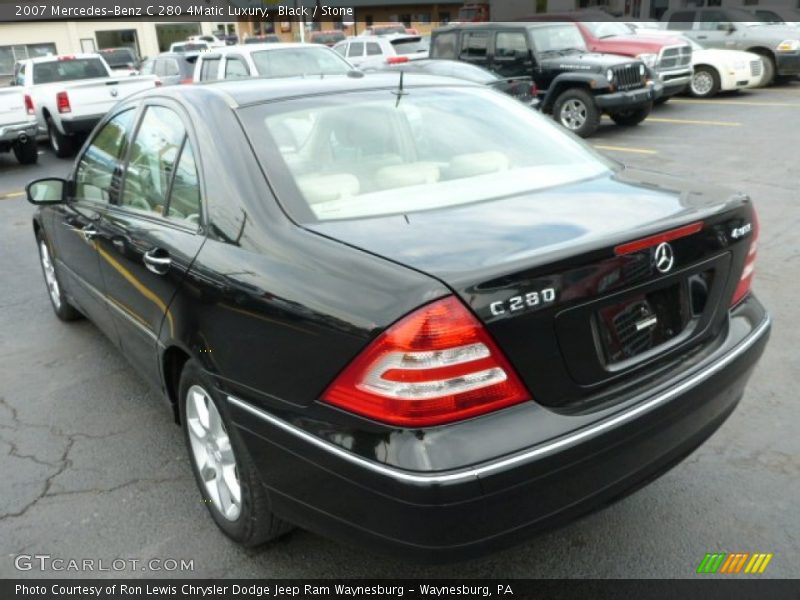 Black / Stone 2007 Mercedes-Benz C 280 4Matic Luxury
