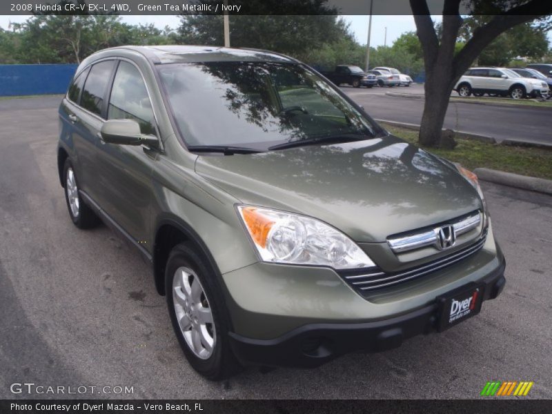 Green Tea Metallic / Ivory 2008 Honda CR-V EX-L 4WD