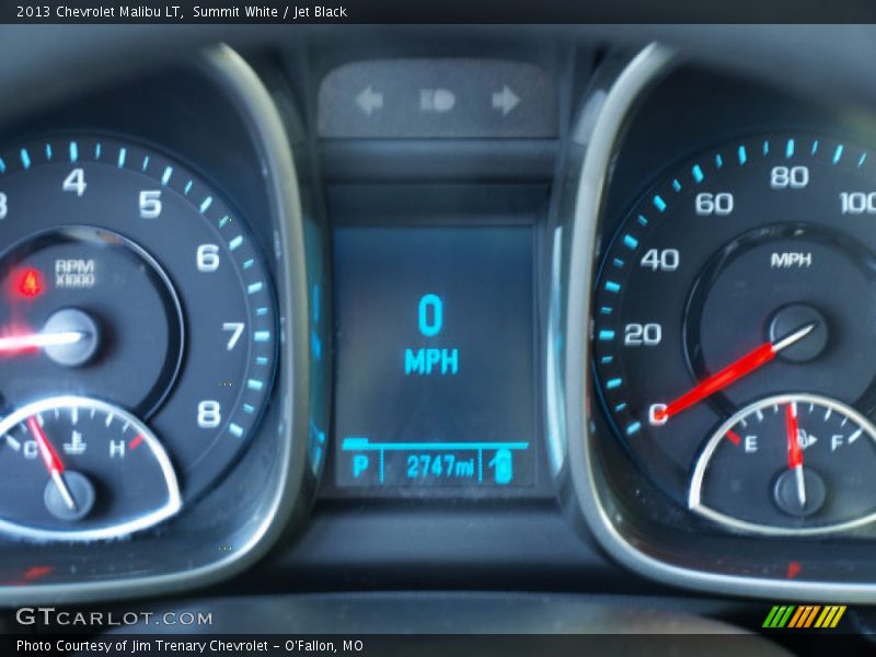Summit White / Jet Black 2013 Chevrolet Malibu LT