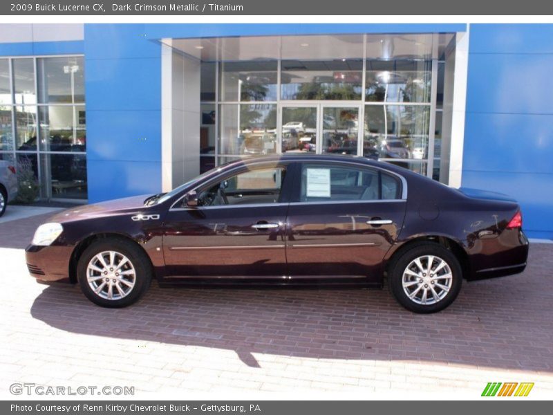 Dark Crimson Metallic / Titanium 2009 Buick Lucerne CX