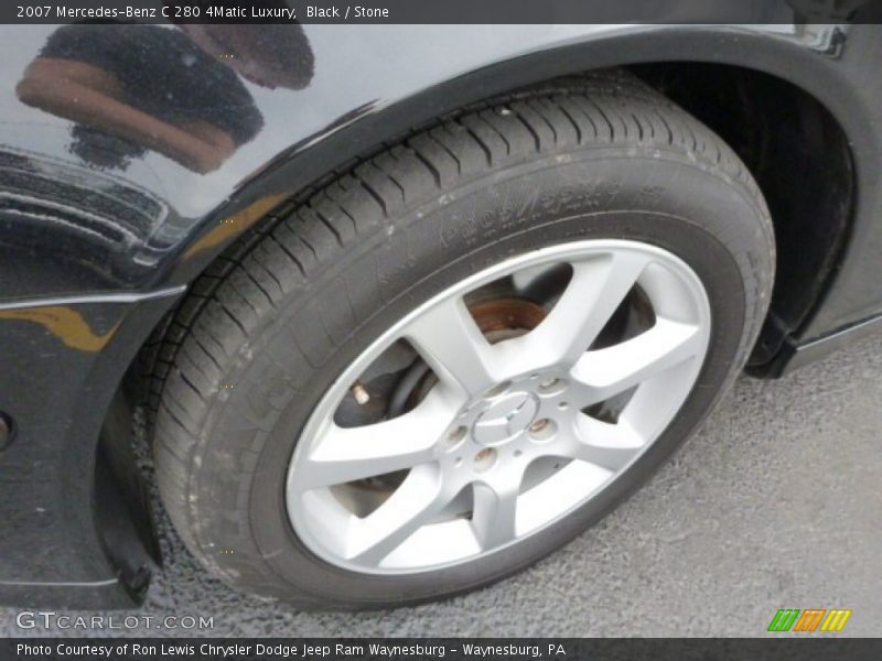 Black / Stone 2007 Mercedes-Benz C 280 4Matic Luxury