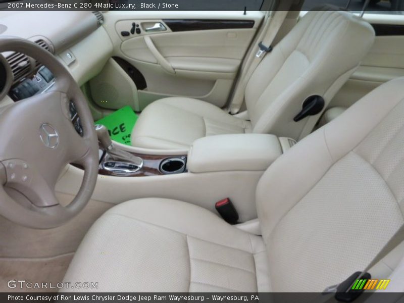 Black / Stone 2007 Mercedes-Benz C 280 4Matic Luxury