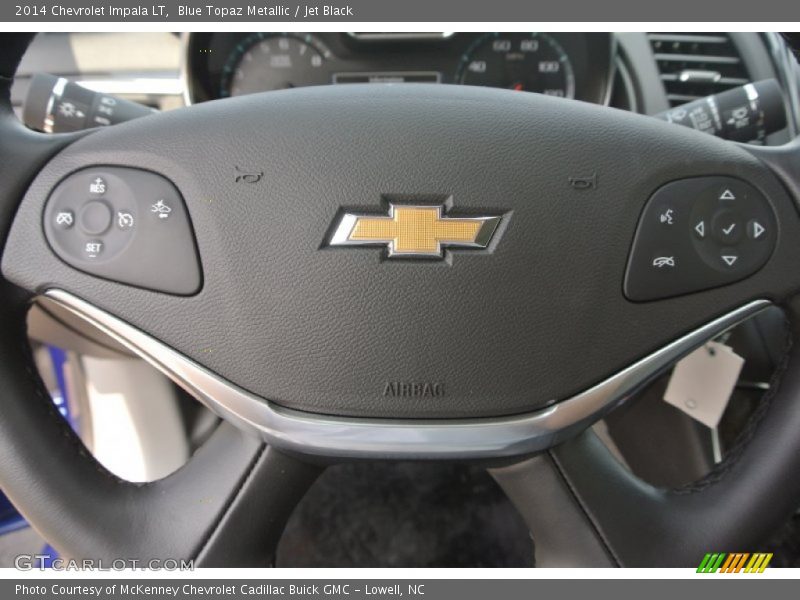 Blue Topaz Metallic / Jet Black 2014 Chevrolet Impala LT