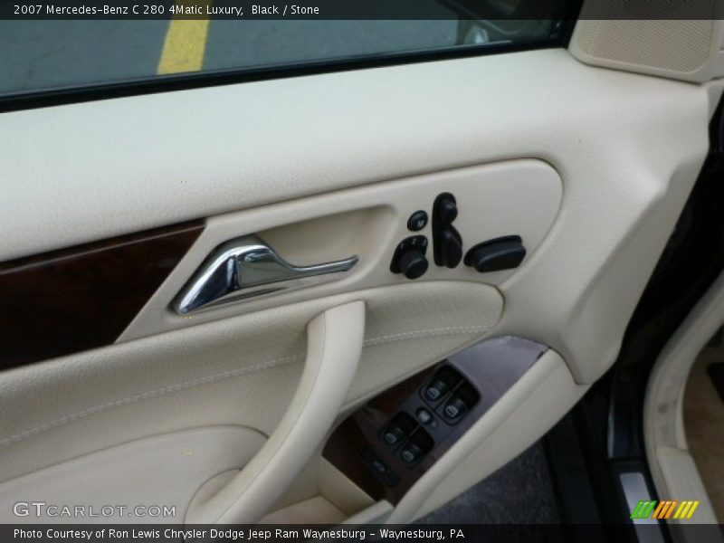Black / Stone 2007 Mercedes-Benz C 280 4Matic Luxury