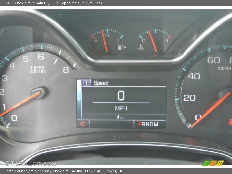 Blue Topaz Metallic / Jet Black 2014 Chevrolet Impala LT