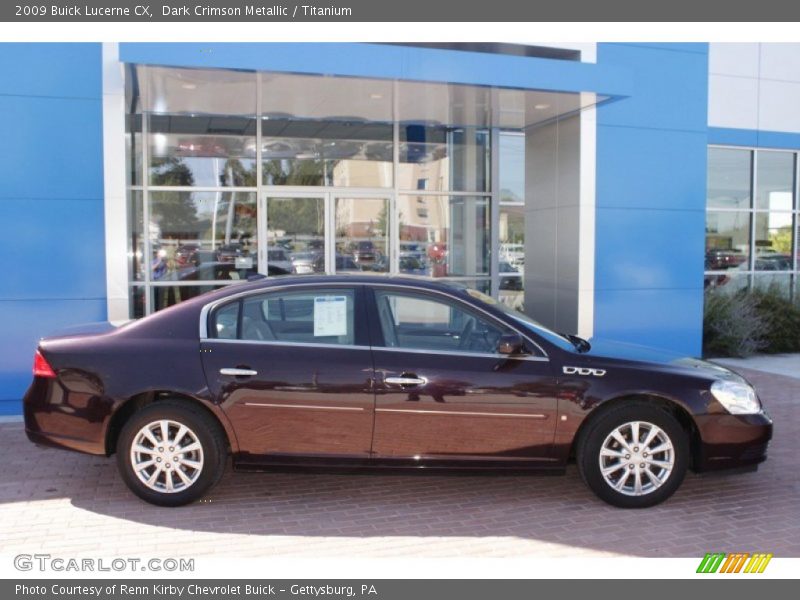 Dark Crimson Metallic / Titanium 2009 Buick Lucerne CX