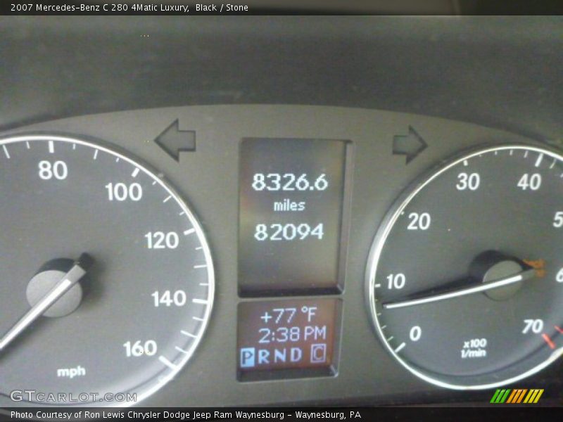 Black / Stone 2007 Mercedes-Benz C 280 4Matic Luxury