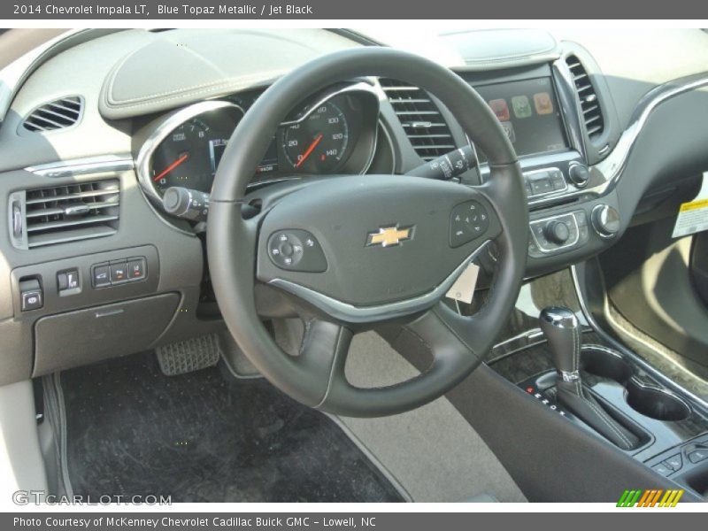 Blue Topaz Metallic / Jet Black 2014 Chevrolet Impala LT