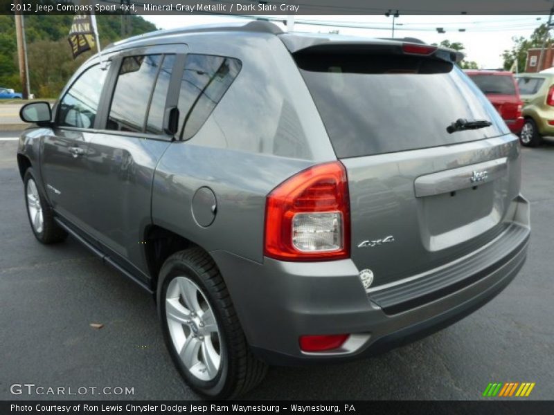 Mineral Gray Metallic / Dark Slate Gray 2012 Jeep Compass Sport 4x4