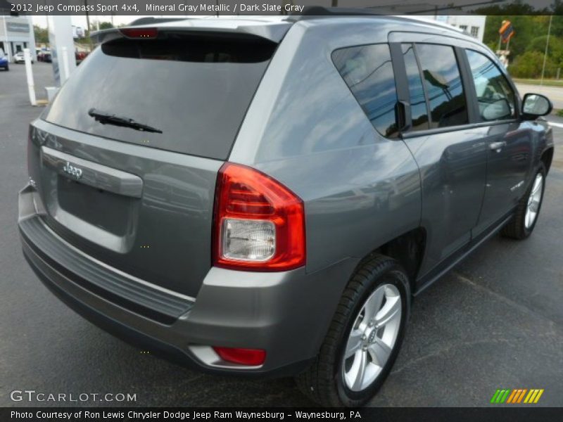 Mineral Gray Metallic / Dark Slate Gray 2012 Jeep Compass Sport 4x4