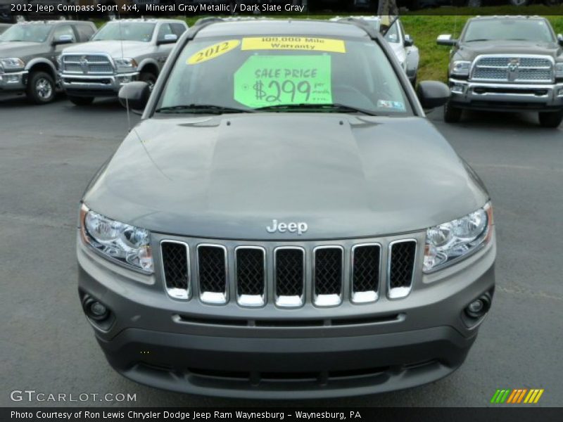 Mineral Gray Metallic / Dark Slate Gray 2012 Jeep Compass Sport 4x4