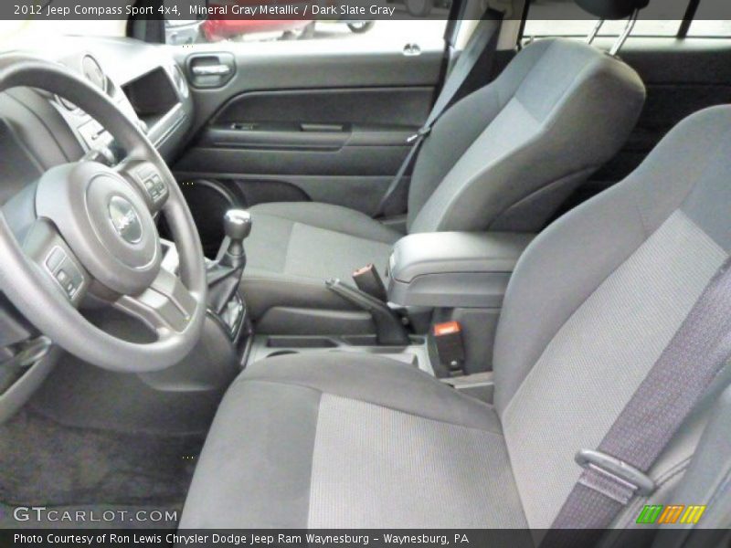 Mineral Gray Metallic / Dark Slate Gray 2012 Jeep Compass Sport 4x4