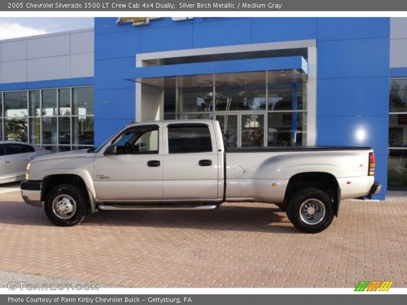 Silver Birch Metallic / Medium Gray 2005 Chevrolet Silverado 3500 LT Crew Cab 4x4 Dually