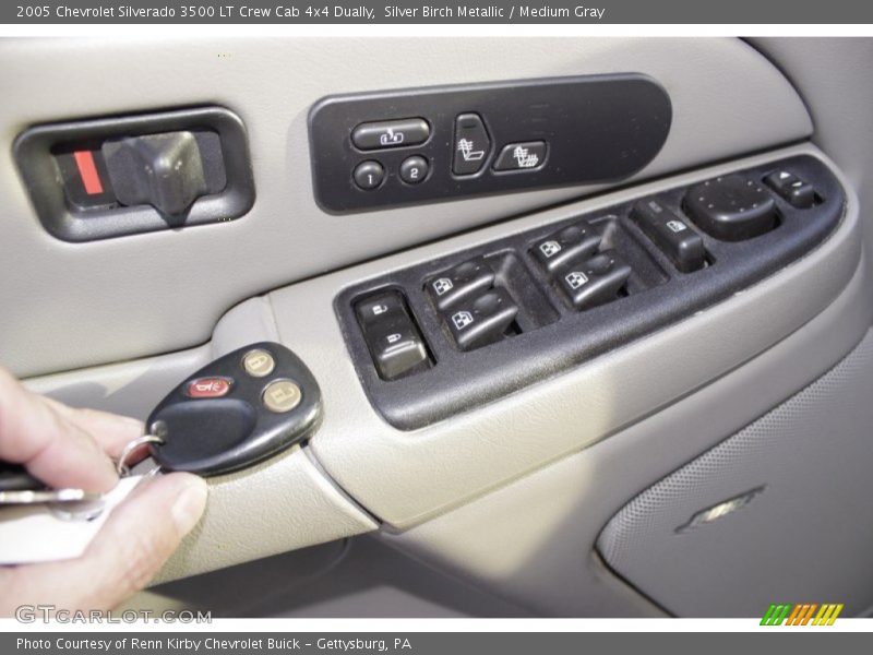 Silver Birch Metallic / Medium Gray 2005 Chevrolet Silverado 3500 LT Crew Cab 4x4 Dually