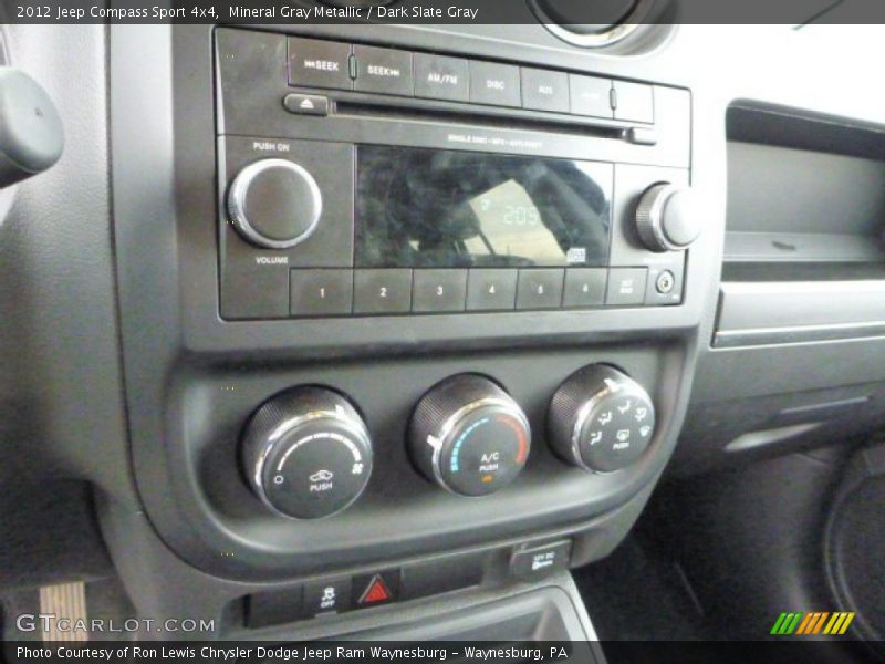 Mineral Gray Metallic / Dark Slate Gray 2012 Jeep Compass Sport 4x4