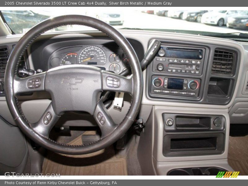 Silver Birch Metallic / Medium Gray 2005 Chevrolet Silverado 3500 LT Crew Cab 4x4 Dually