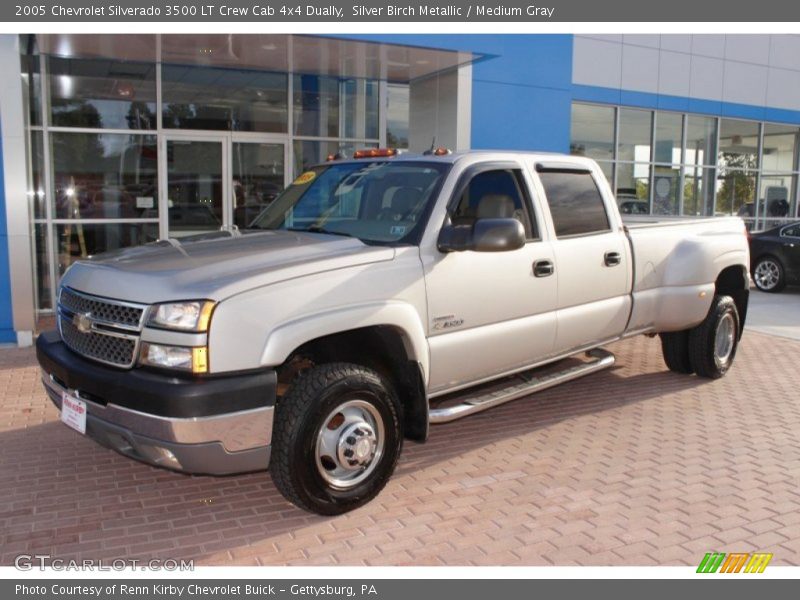 Silver Birch Metallic / Medium Gray 2005 Chevrolet Silverado 3500 LT Crew Cab 4x4 Dually