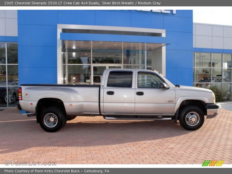 Silver Birch Metallic / Medium Gray 2005 Chevrolet Silverado 3500 LT Crew Cab 4x4 Dually