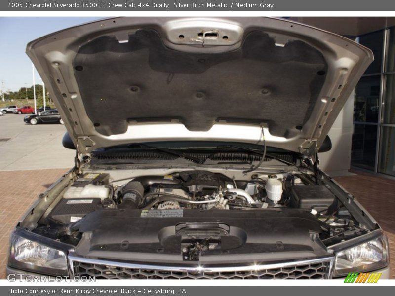Silver Birch Metallic / Medium Gray 2005 Chevrolet Silverado 3500 LT Crew Cab 4x4 Dually