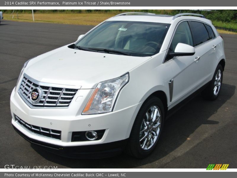 Platinum Ice Tricoat / Shale/Brownstone 2014 Cadillac SRX Performance