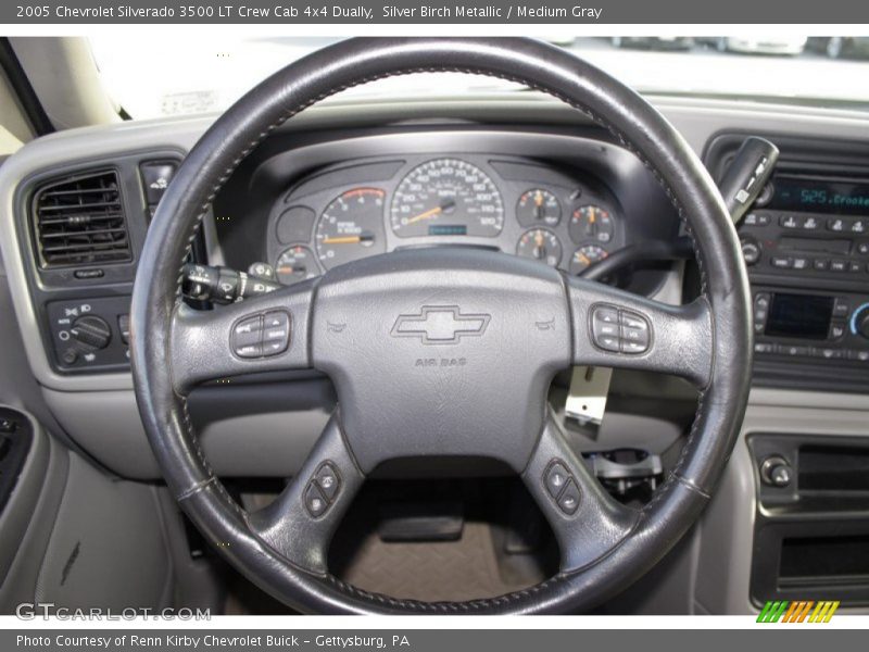 Silver Birch Metallic / Medium Gray 2005 Chevrolet Silverado 3500 LT Crew Cab 4x4 Dually