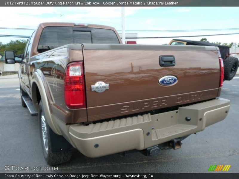 Golden Bronze Metallic / Chaparral Leather 2012 Ford F250 Super Duty King Ranch Crew Cab 4x4