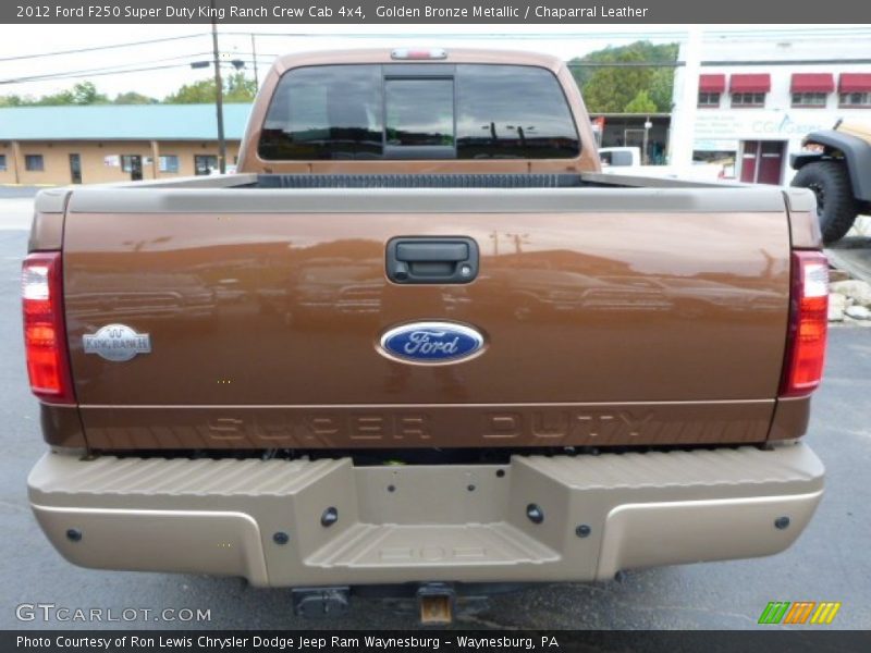 Golden Bronze Metallic / Chaparral Leather 2012 Ford F250 Super Duty King Ranch Crew Cab 4x4