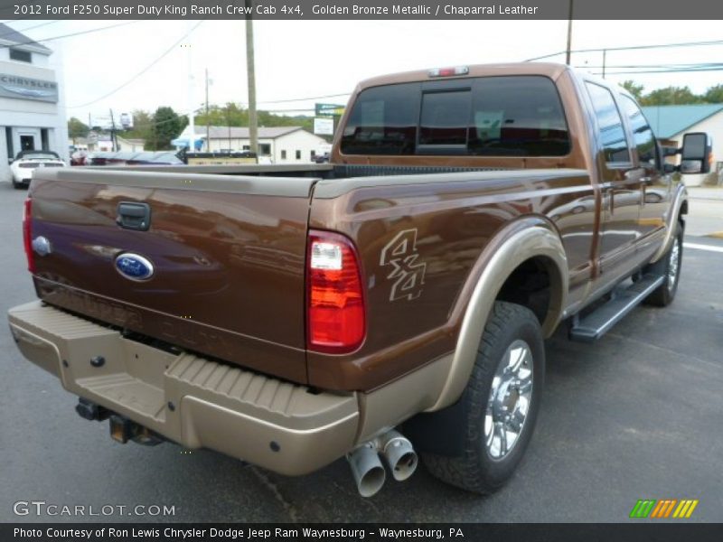 Golden Bronze Metallic / Chaparral Leather 2012 Ford F250 Super Duty King Ranch Crew Cab 4x4