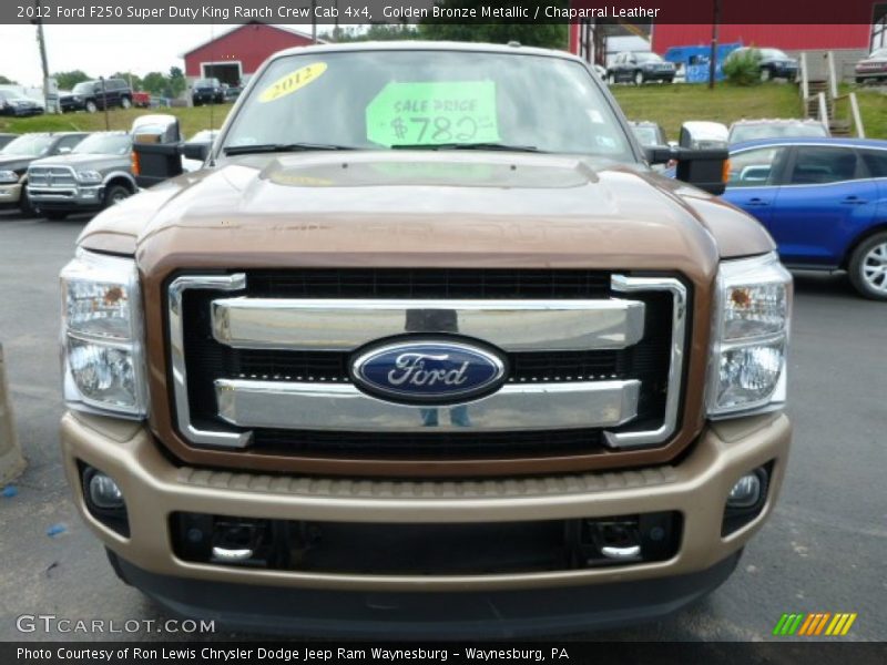 Golden Bronze Metallic / Chaparral Leather 2012 Ford F250 Super Duty King Ranch Crew Cab 4x4