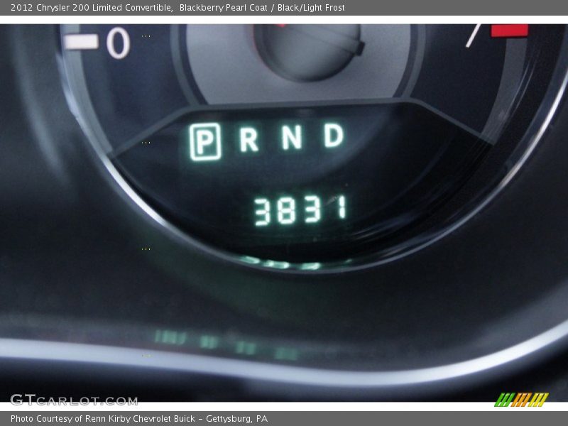 Blackberry Pearl Coat / Black/Light Frost 2012 Chrysler 200 Limited Convertible