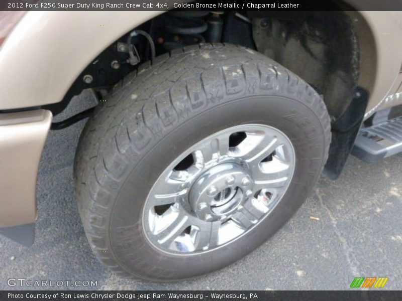 Golden Bronze Metallic / Chaparral Leather 2012 Ford F250 Super Duty King Ranch Crew Cab 4x4